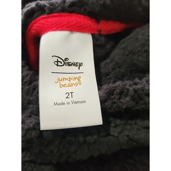 Disney warm Sherpa Sweater For Toddler Girl's Size 2T Black Minnie Mouse - Picture 5 of 7